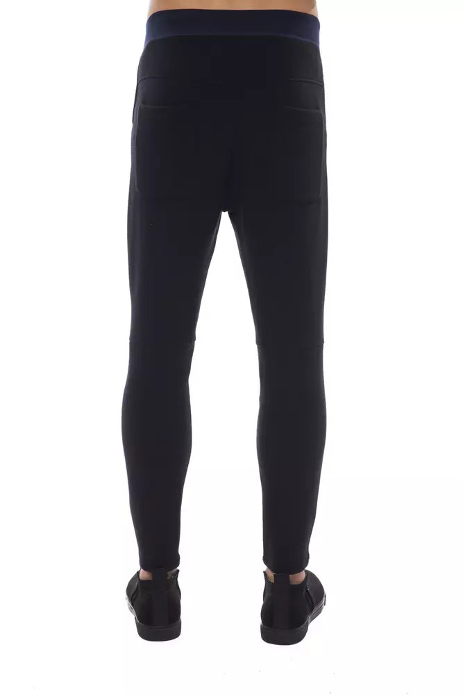 Nicolo Tonetto Schwarze Herrenhose aus Viskose